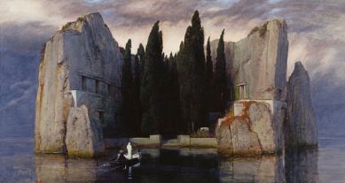 Isle of the Dead painting (3rd version) by Arnold Böcklin. Image via Wikipedia